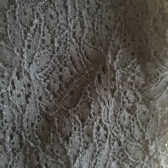 NWT Blue Sleeveless Alter’d State Fit and Flare Cross Neck Lace Dress - Picture 4 of 5